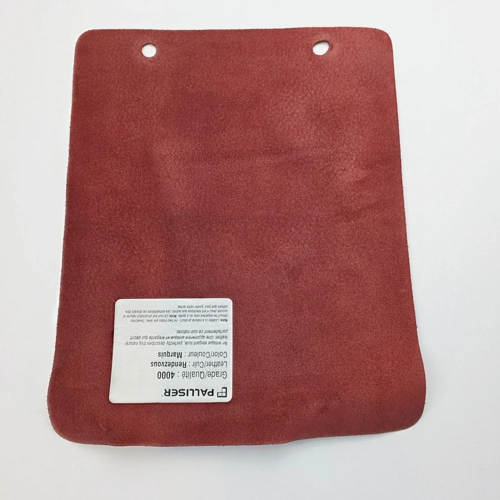 Lot Of 5 Brown Leather Sample Upholstery Swatches for Bookbinding Bags Wallet